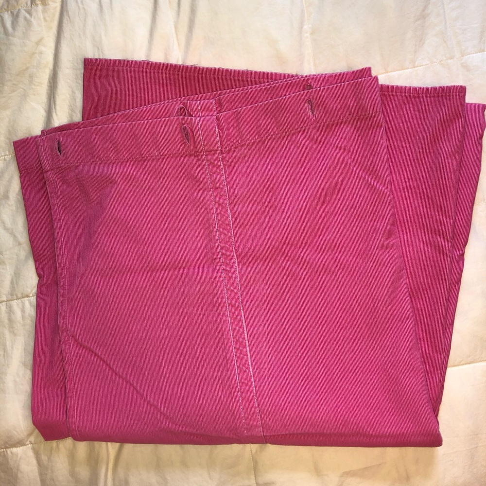 Tommy Hilfiger Pink Corduroy Shower Curtain